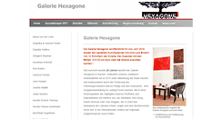 Desktop Screenshot of galerie-hexagone.de