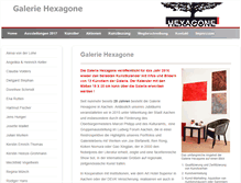 Tablet Screenshot of galerie-hexagone.de